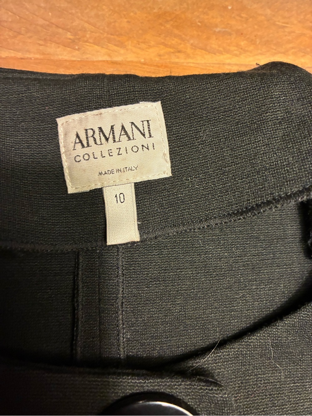 Armani Vintage Black Peplum Jacket - Picture 2 of 4